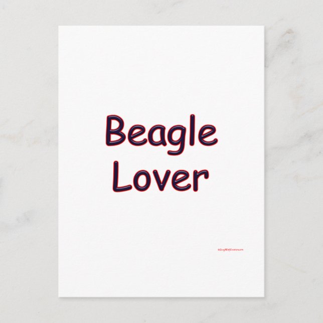 Beagle Lover Postkarte (Vorderseite)