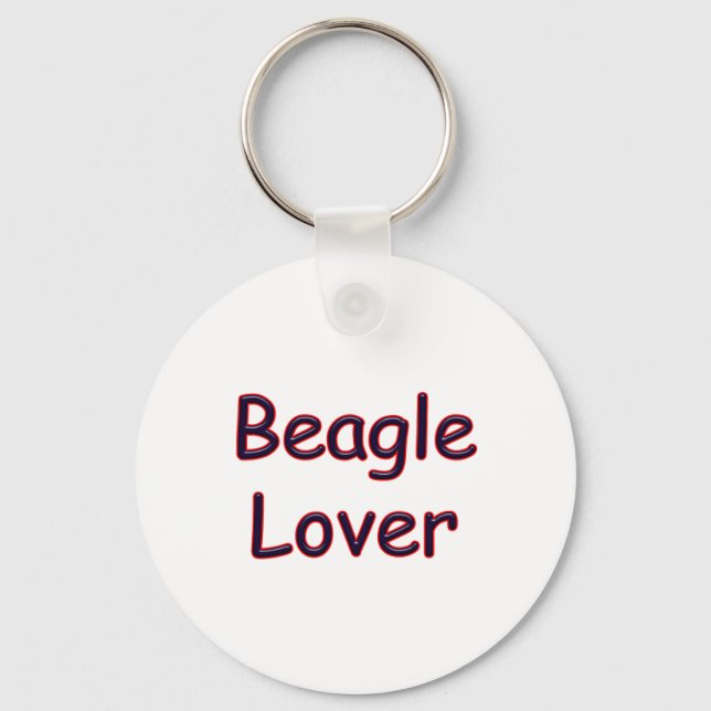 Beagle Lover Schlüsselanhänger (Vorderseite)