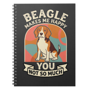 Beagle Macht Mich Glücklich, Dich Nicht So Sehr Hu Notizblock