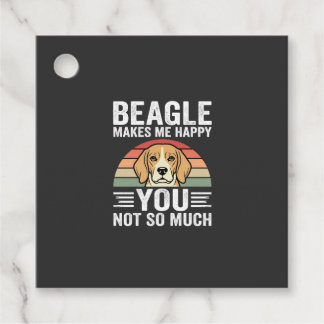 Beagle Macht Mich Glücklich Hunde Liebhaber Geschenkanhänger