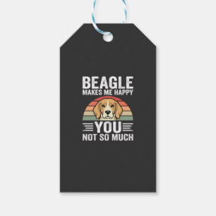 Beagle Macht Mich Glücklich Hunde Liebhaber Geschenkanhänger