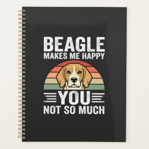 Beagle Macht Mich Glücklich Hunde Liebhaber Planer