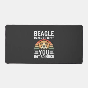 Beagle Macht Mich Glücklich Hunde Liebhaber Schreibtischunterlage