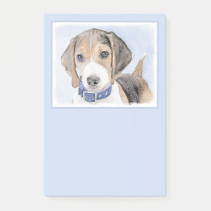 Beagle-Malerei - Niedliche Hundekunst Post-it Klebezettel