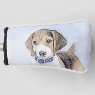 Beagle Malerei - Niedliche Original Hunde Kunst Golf Headcover