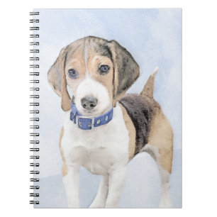 Beagle Malerei - Niedliche Original Hunde Kunst Notizblock