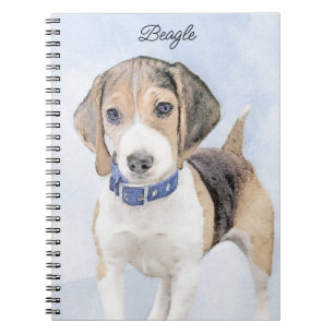 Beagle Malerei - Niedliche Original Hunde Kunst Notizblock