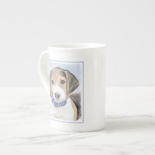 Beagle Malerei - Niedliche Original Hunde Kunst Prozellantasse