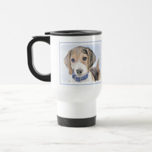 Beagle Malerei - Niedliche Original Hunde Kunst Reisebecher