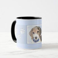 Beagle Malerei - Niedliche Original Hunde Kunst