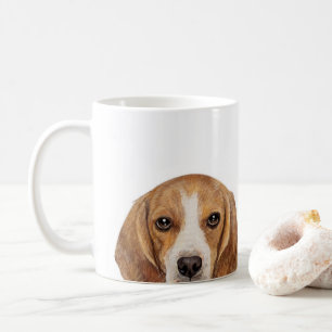 Beagle-Malerei von Mart Kaffeetasse