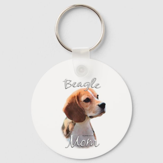 BEAGLE MAMA 2 SCHLÜSSELANHÄNGER (Vorderseite)