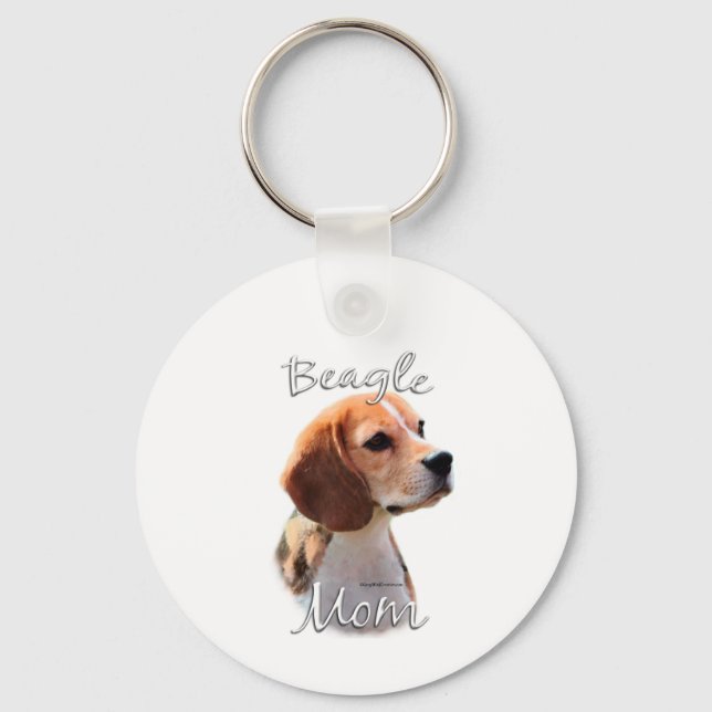 BEAGLE MAMA 2 SCHLÜSSELANHÄNGER (Vorderseite)