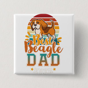 Beagle Mama, Beagle Papa, Hundefreund, Geschenk fü Button