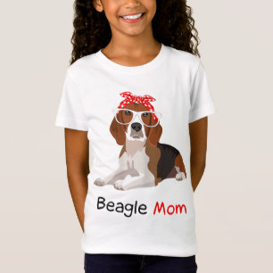Beagle Mama Dog Bandana Pet Lover Geschenk Frauen T-Shirt