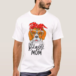 Beagle Mama Dog Mama Girl Mutter Tag Beagle Lover T-Shirt