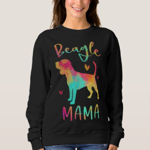 Beagle Mama Farbenfroher Beagle gibt Hunde Mama Sweatshirt