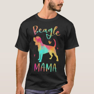 Beagle Mama Farbenfroher Beagle gibt Hunde Mama T-Shirt