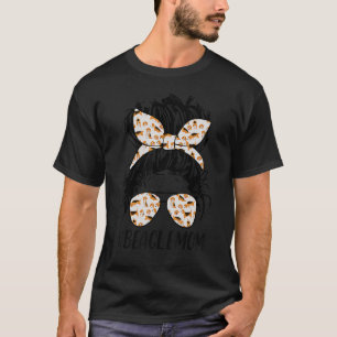 Beagle Mama Messy Bun Hair Dog Mama Hausbesitzer M T-Shirt