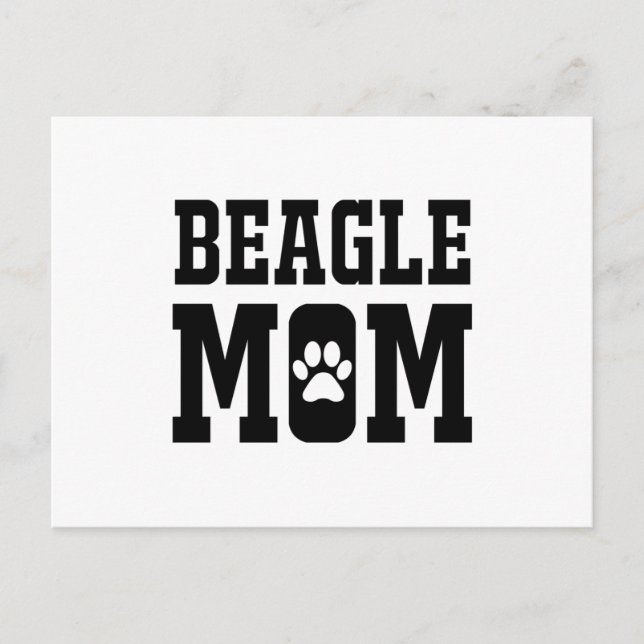 Beagle Mama Postkarte (Vorderseite)