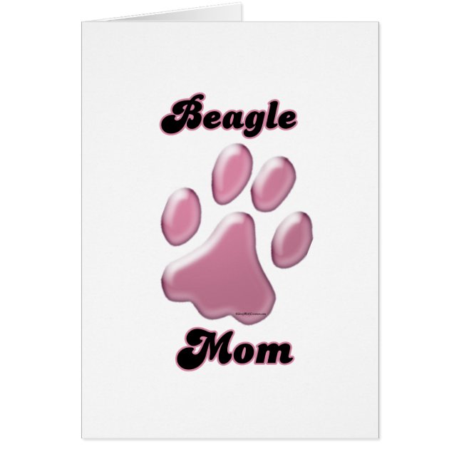 Beagle Mama Rosa Pawprint (Vorne)