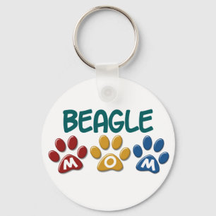 BEAGLE-MAMA Tatzen-Druck Schlüsselanhänger