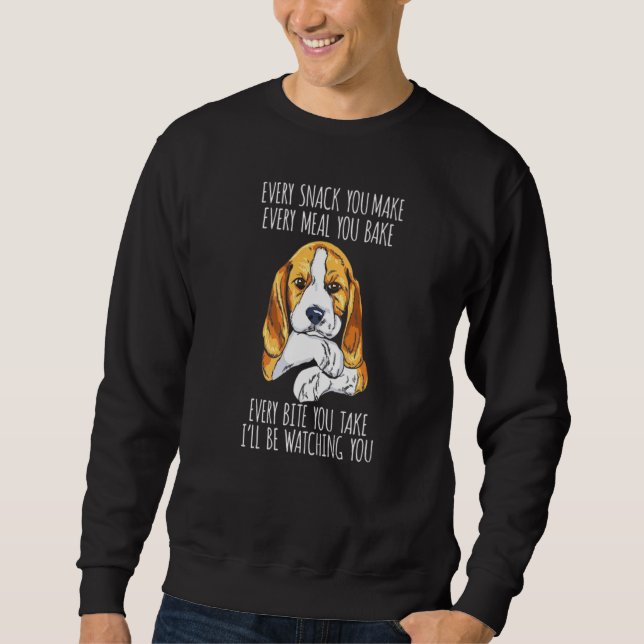 BEAGLE MAMA VATER FUNNY DOG SWEATSHIRT (Vorderseite)