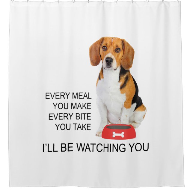 Beagle Mama wird Beagle sehen Duschvorhang (Vorderseite)