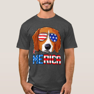 Beagle Merica 4. Juli T Kids Boys Girls Dog Pu T-Shirt