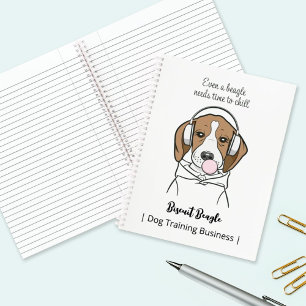 Beagle mit Bubblegum Niedlich Funny Funny Dog Notizbuch