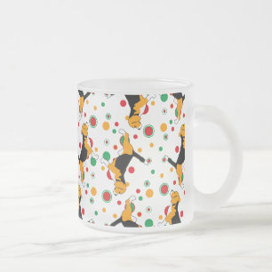 Beagle-Muster Mattglastasse