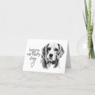 Beagle Mütter Tageskarte Feiertagskarte