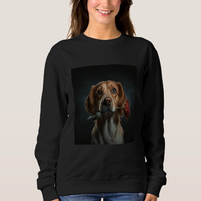 Beagle My Valentine Date Sweatshirt (Vorderseite)