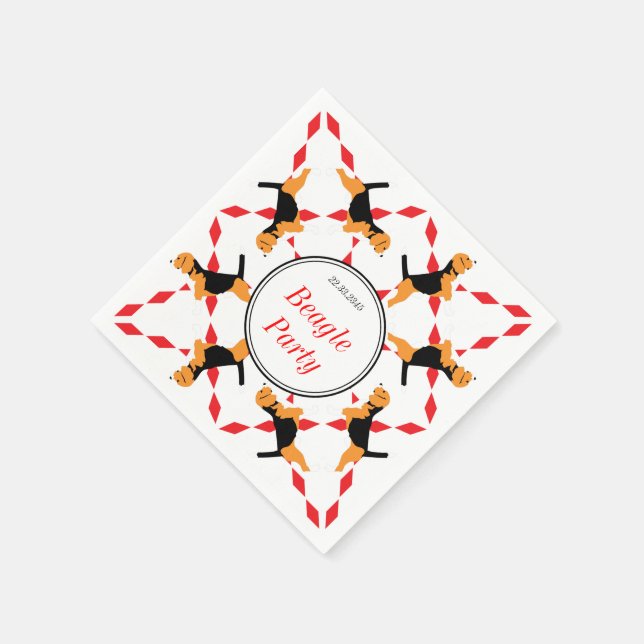 Beagle Napkins Serviette (Ecke)