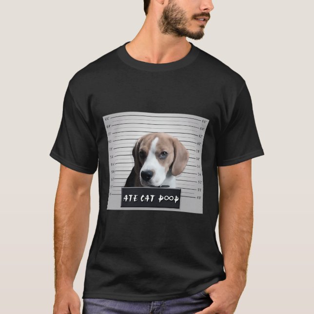 Beagle Naughty T-Shirt (Vorderseite)