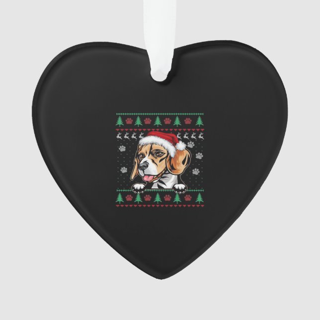 Beagle Noël Super Chien Xmas Supersize T-Shirt (devant)