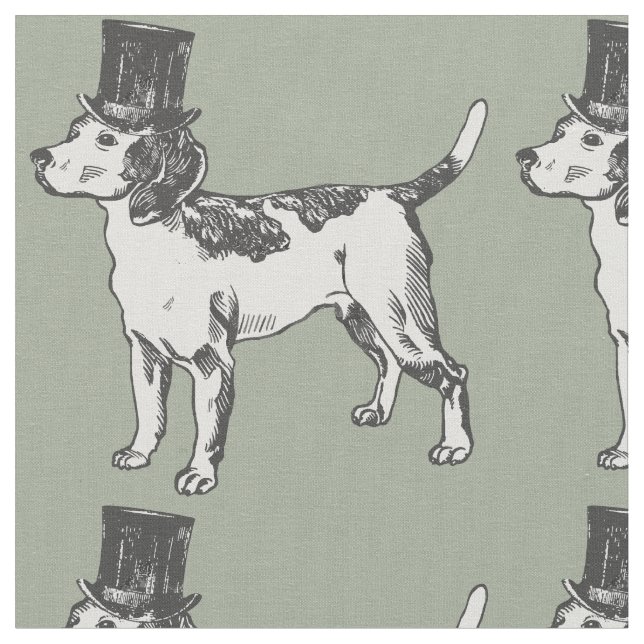 Beagle oben stoff (Nahaufnahme)
