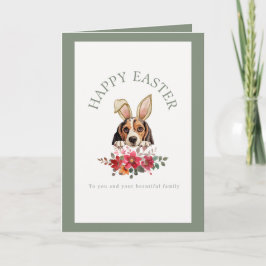 Beagle Osterfeiertag für Sonnenstunden Karte