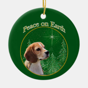 Beagle Peace Keramik Ornament