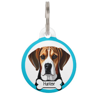 Beagle Personalisieren Sie die Pet-ID-Markierung Haustiermarke