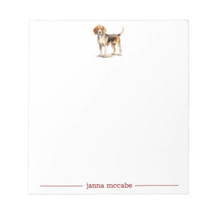 Beagle Personalisiert Notepad Notizblock