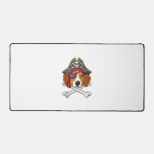 Beagle Pirate Kostüme Piratenflagge Flag Skull Cro Schreibtischunterlage