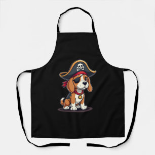 Beagle Pirate Kostüme Piratenflagge Flag Skull Cro Schürze