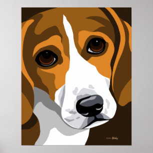 Beagle-Plakat Poster