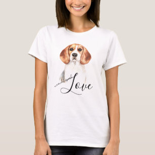 Beagle-Portrait der bedingungslosen Liebe T-Shirt