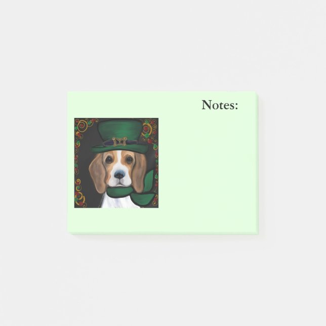 Beagle Post-it Klebezettel (Vorderseite)