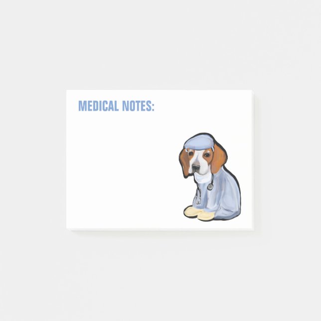 BEAGLE POST-IT KLEBEZETTEL (Vorderseite)