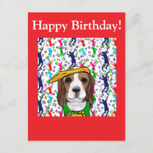 Beagle  postkarte