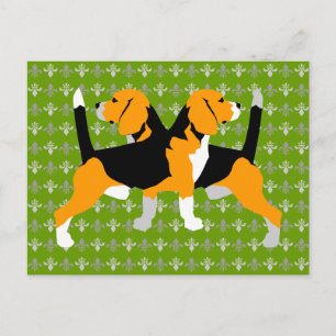 Beagle Postkarte