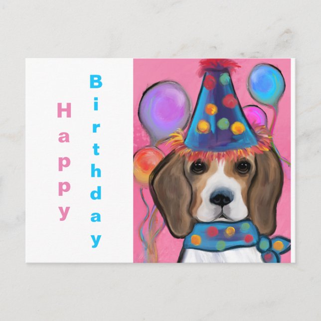 BEAGLE POSTKARTE (Vorderseite)